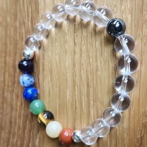 Chakra Bracelet, Stretch, Hand Crafted
